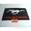 Drapeau Mustang gris Drapeau des Mustangs Drapeau des Mustangs rouge 90*150cm 100% polyester